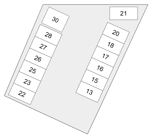 中宇マンション別駐車場Ⅰの駐車配置図