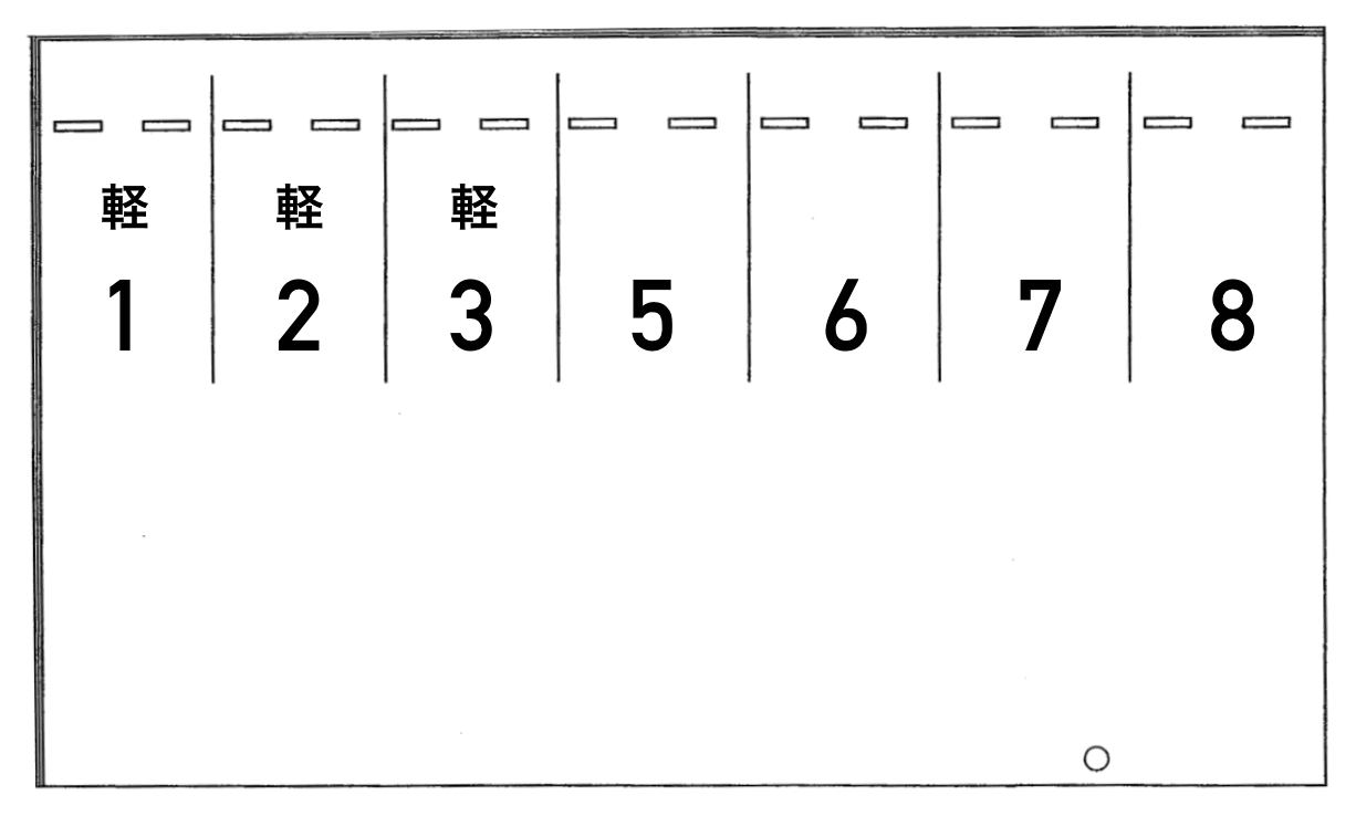 緑町鈴木駐車場の駐車配置図