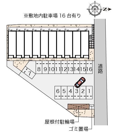 クレイノ福江(55632)の駐車配置図