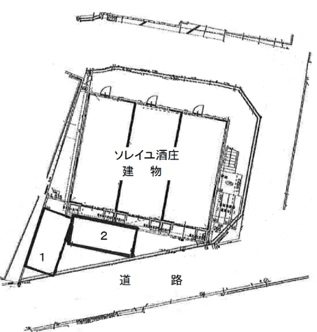 ソレイユ酒庄の駐車配置図
