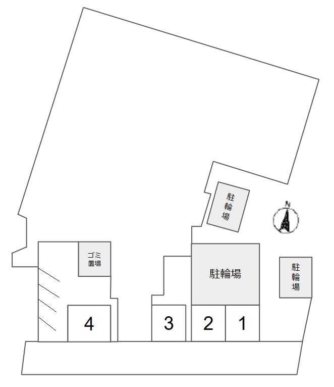 スカイコート蒲田第7の駐車配置図