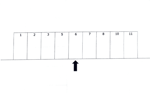 新田パーキングの駐車配置図
