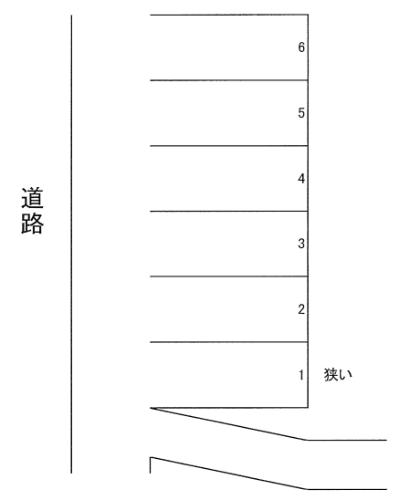 竹村様駐車場の駐車配置図