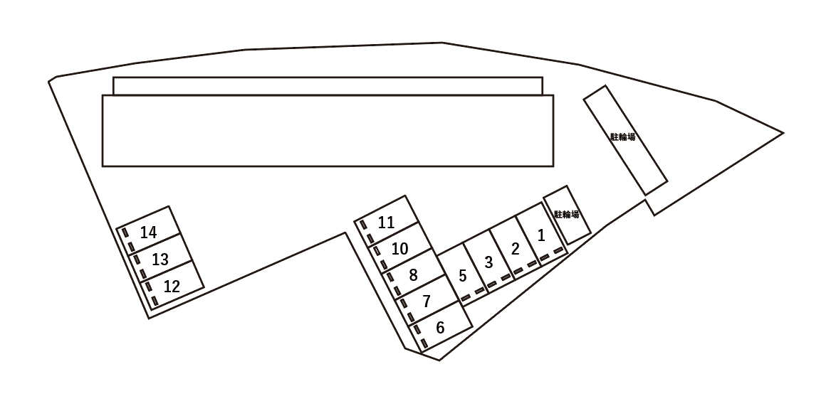 アムール 植村の駐車配置図