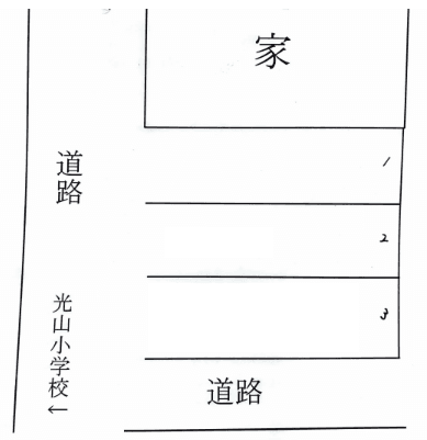 旭台駐車場の駐車配置図