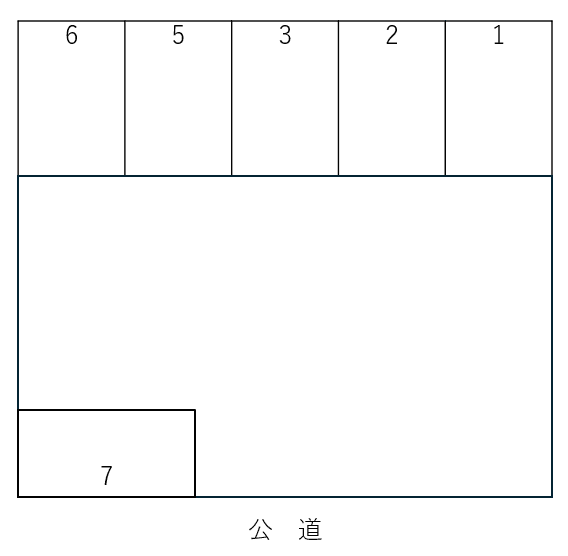 つばめ駐車場の駐車配置図