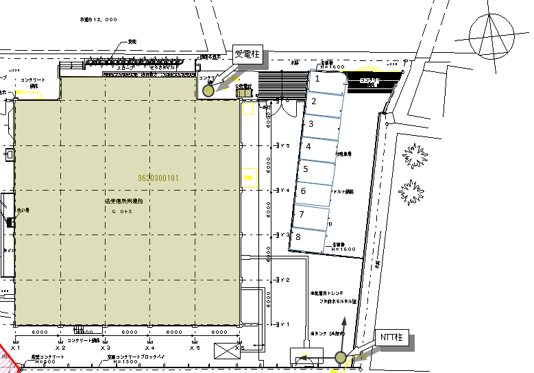 APパーク小松島第2の駐車配置図