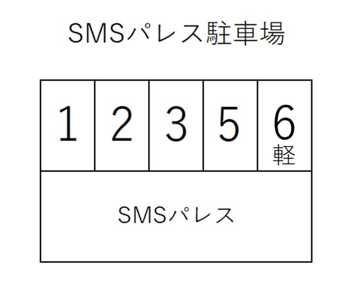 SMSパレス駐車場の駐車配置図