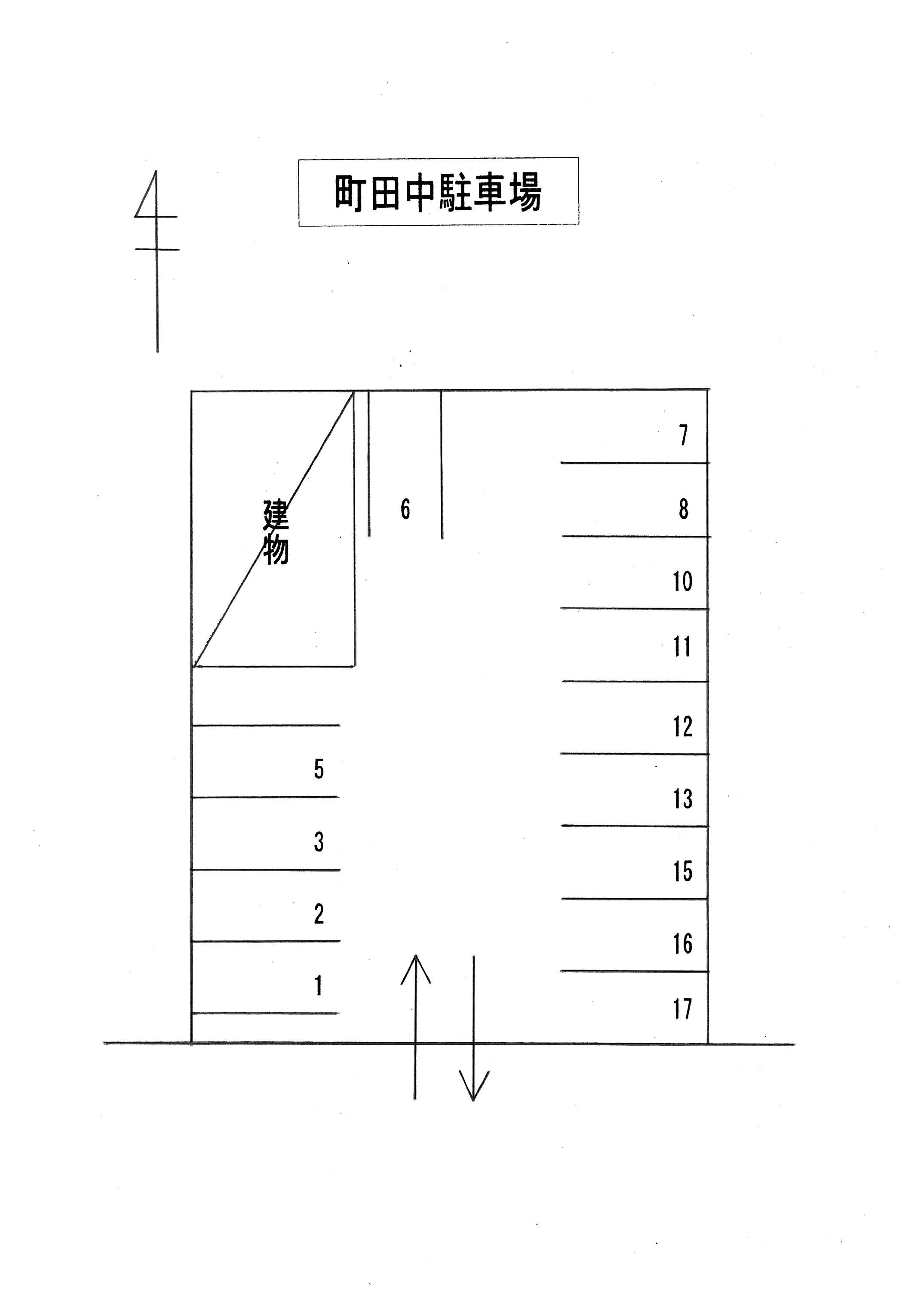 町田中駐車場の駐車配置図