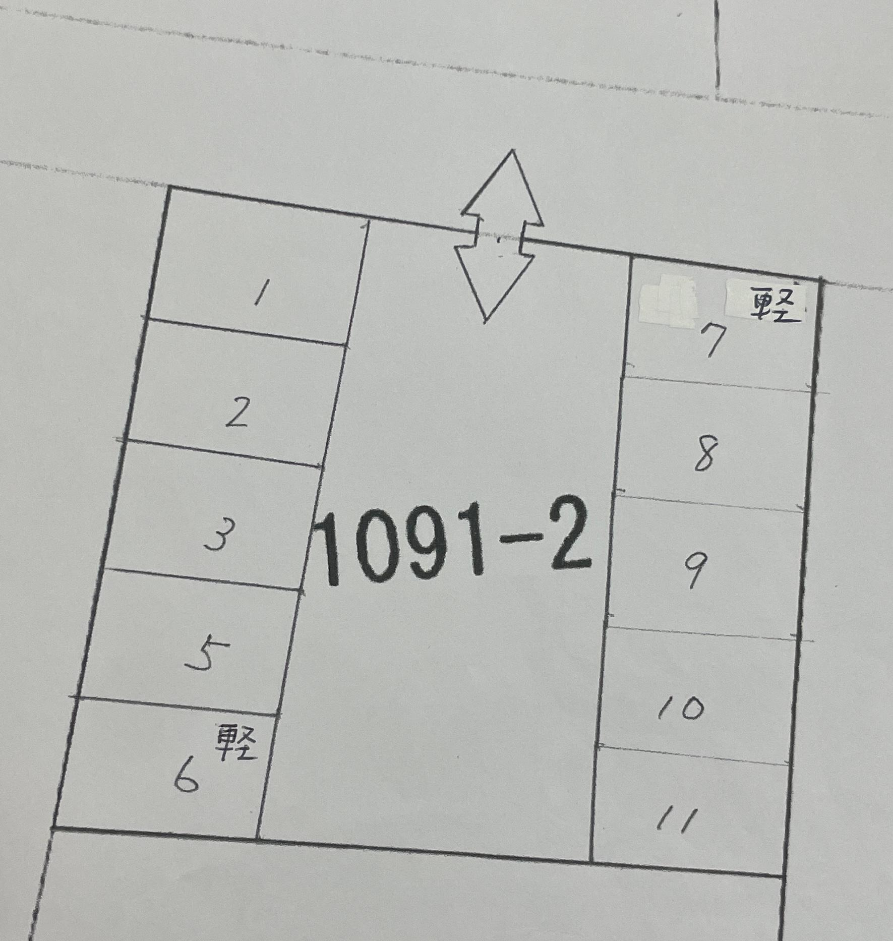 陣場駐車場の駐車配置図