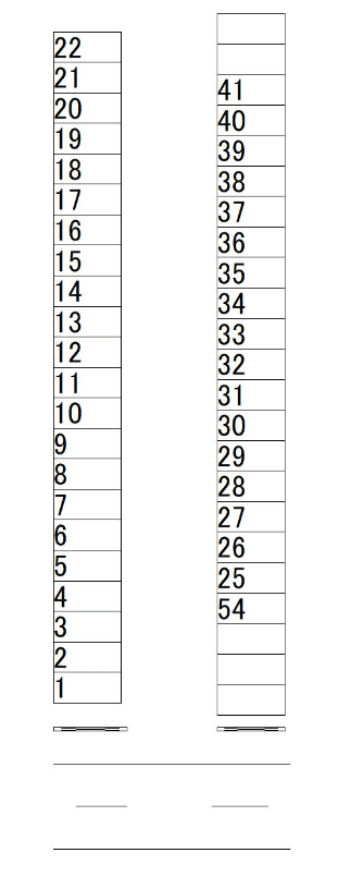 志免駐車場の駐車配置図