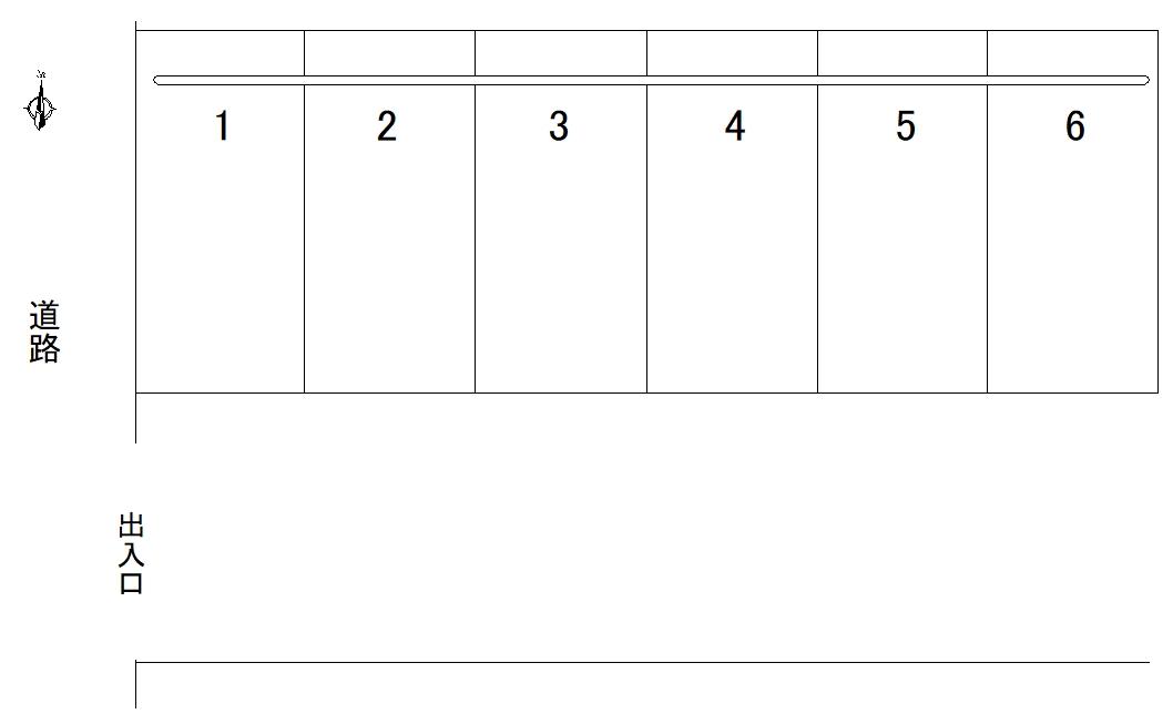 臼井駐車場の駐車配置図