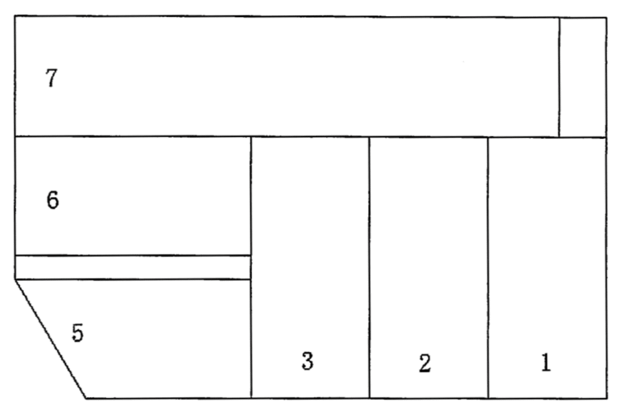 祇園1丁目パーキングの駐車配置図