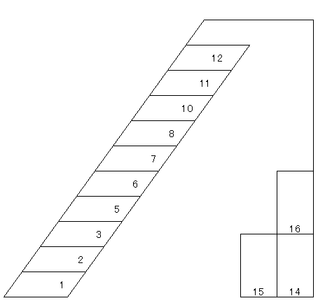 恩田駐車場の駐車配置図