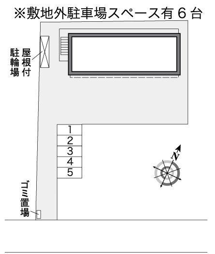 ファミーユⅠ(26147)の駐車配置図