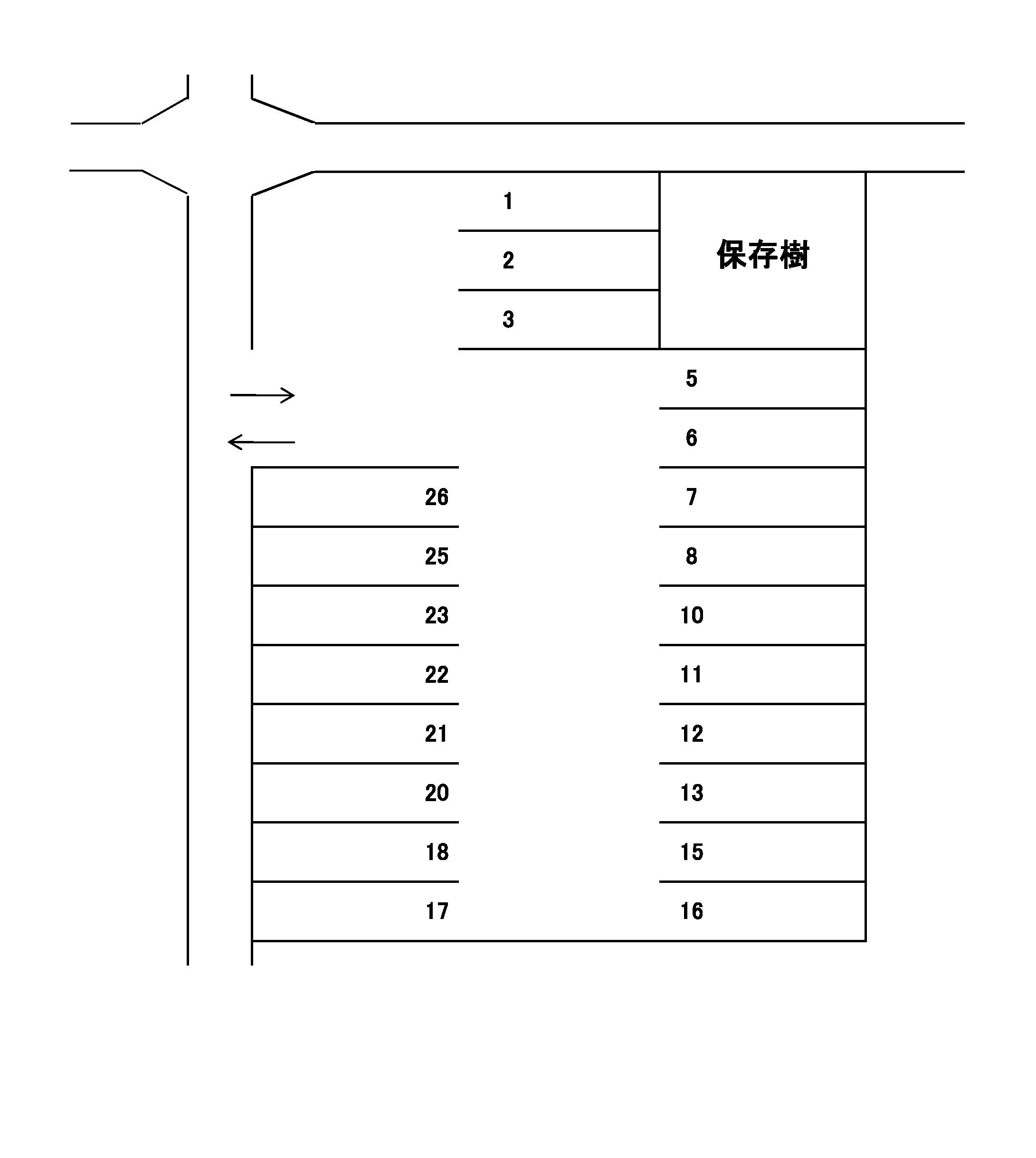 J-173の駐車配置図