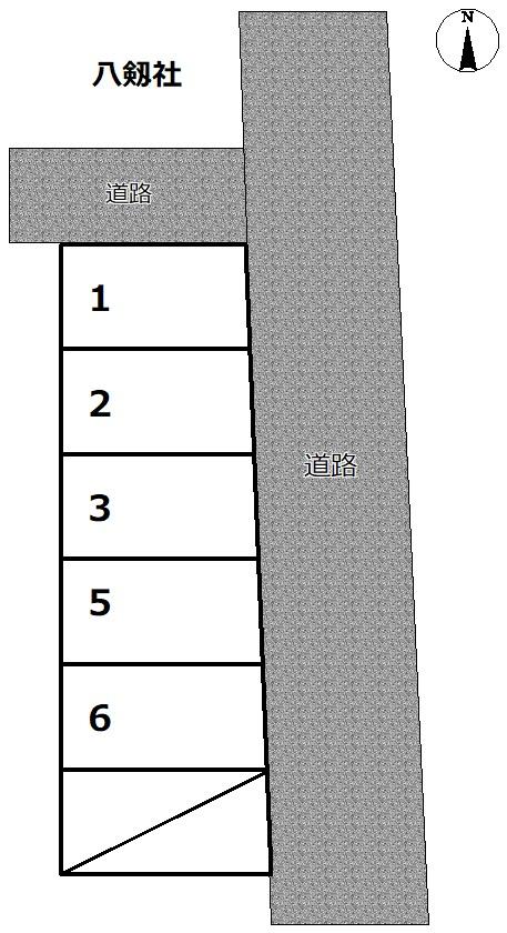 503_五女子町駐車場の駐車配置図