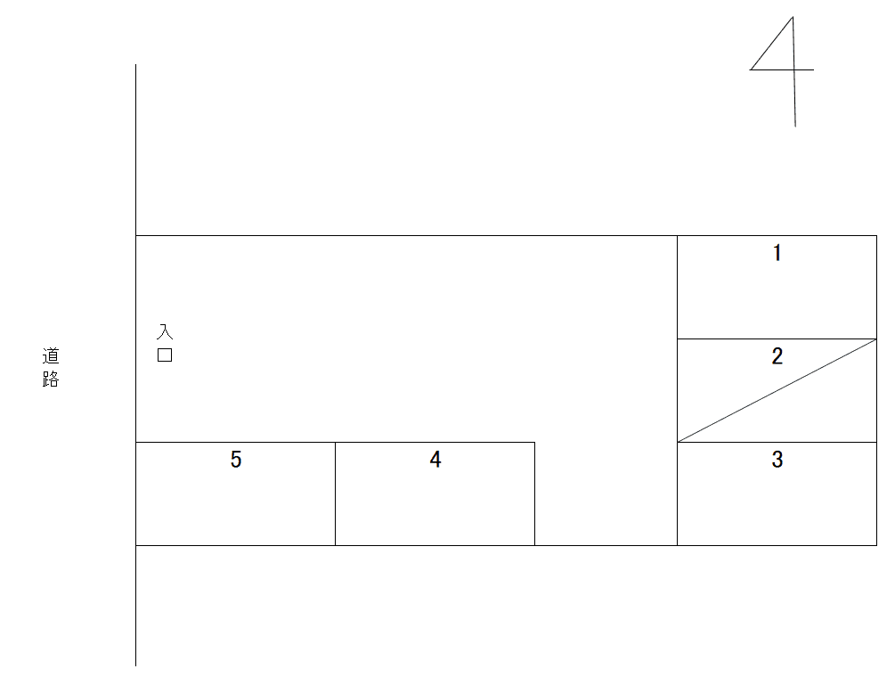 市松駐車場の駐車配置図