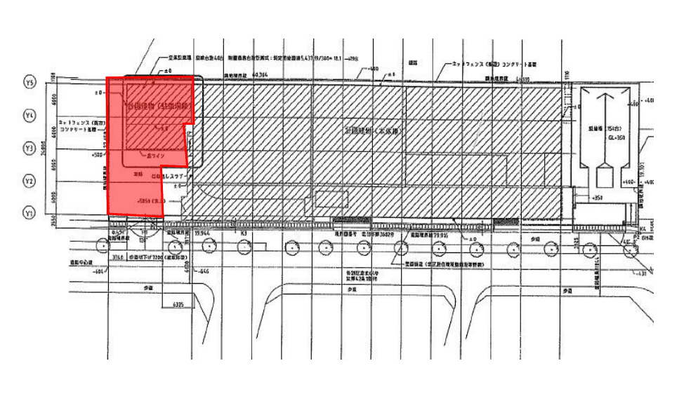 メガロス田端駐車場の駐車配置図