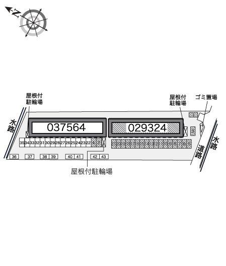 KT(29324) 敷地外駐車場の駐車配置図
