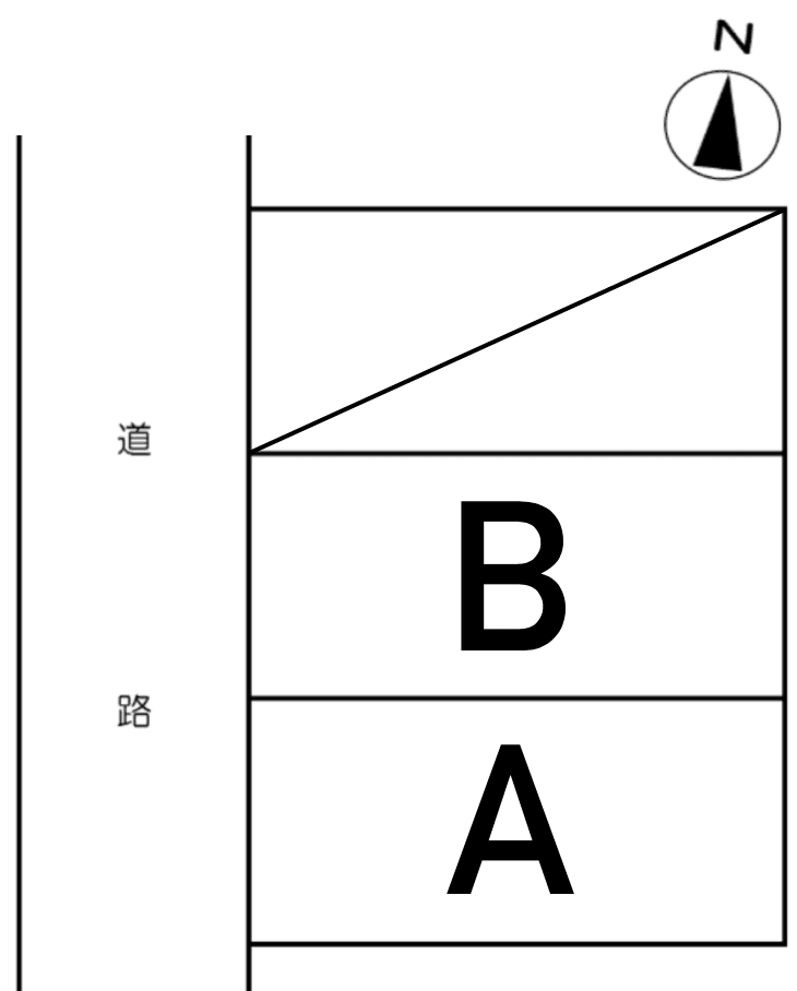 岡田駐車場の駐車配置図