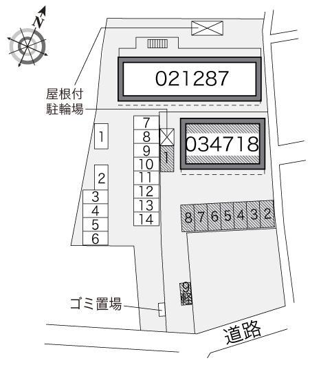 椿の宮(34718)の駐車配置図