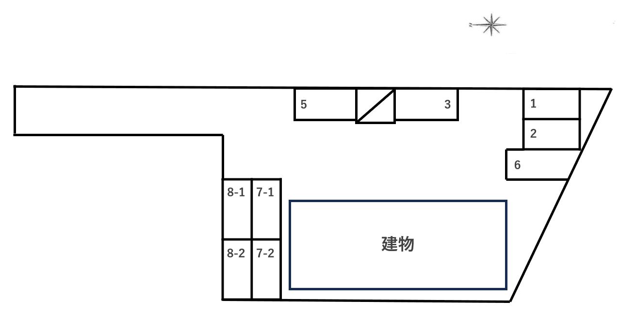 DUPLEX 国王82の駐車配置図