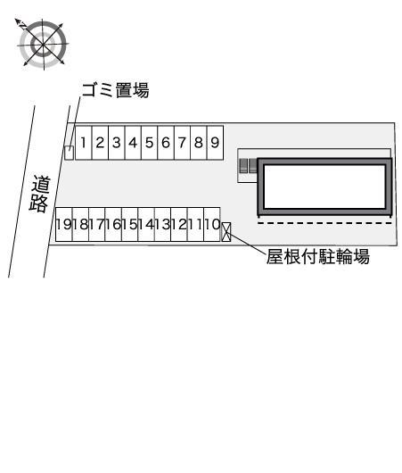oliveⅡ(40557)の駐車配置図