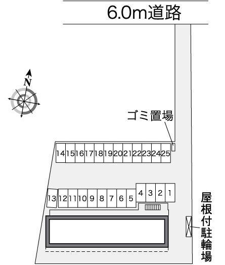 PALCOURT龍馬(35782)の駐車配置図