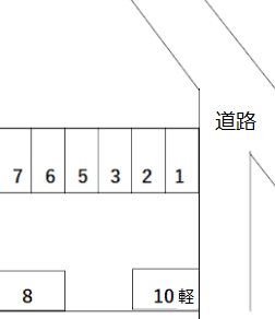 菅原町パーキングの駐車配置図