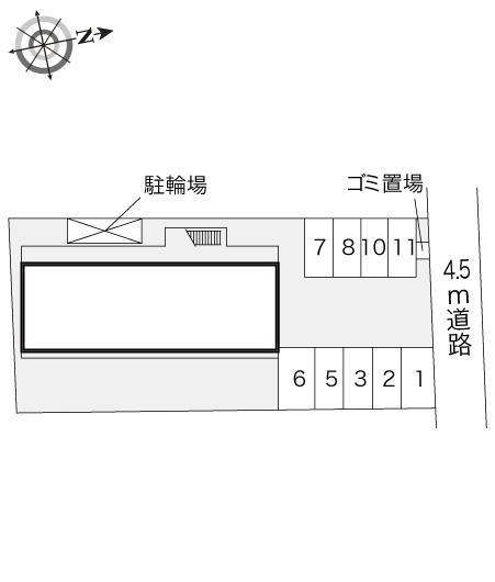 福田(19193)の駐車配置図