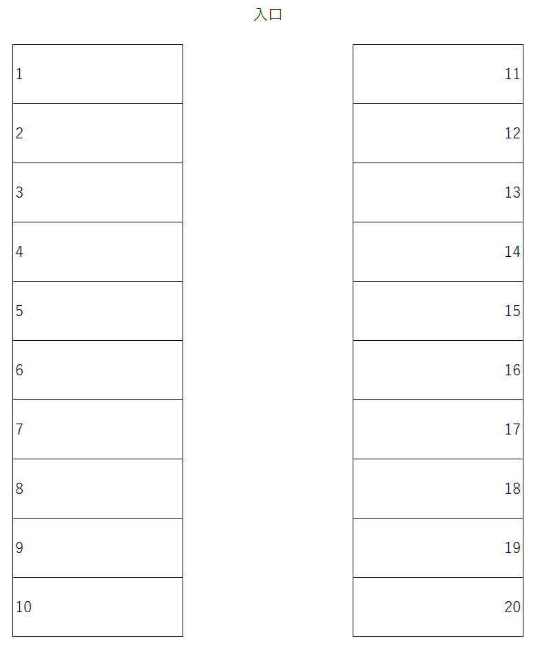 s-52の駐車配置図