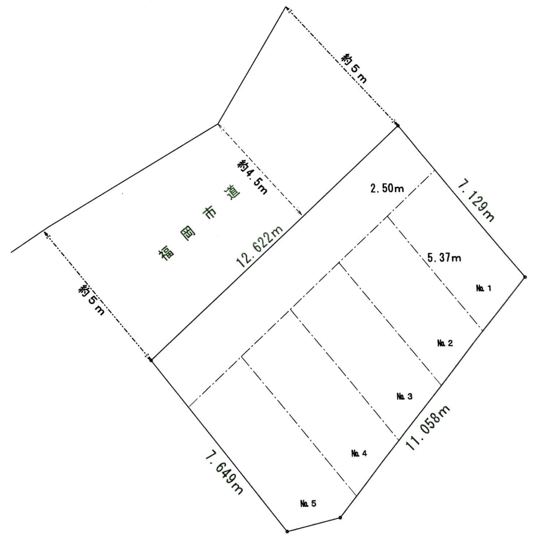 阿利駐車場の駐車配置図