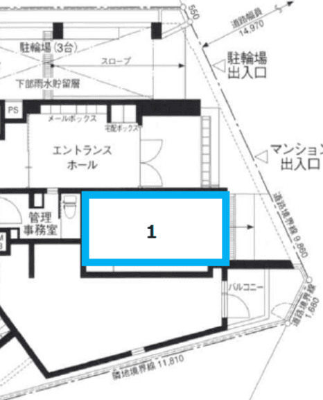 FKグランドコンシェルジュ用賀アジールコートの駐車配置図
