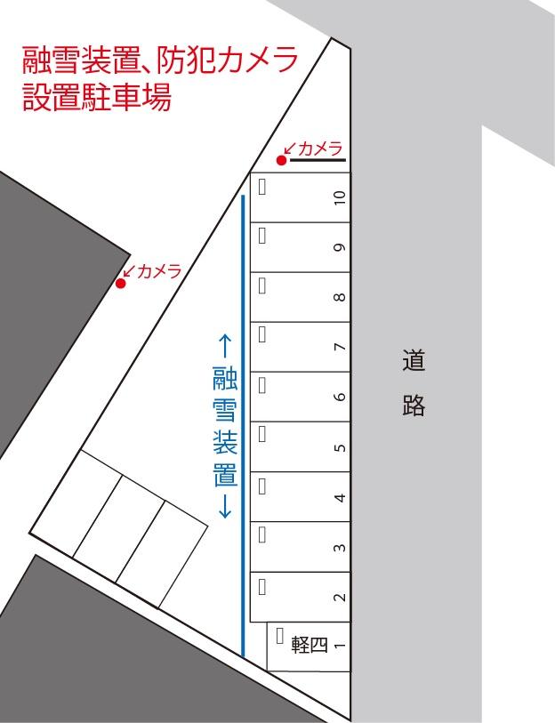 308二口パーキングの駐車配置図