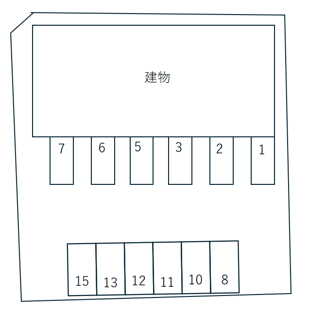 Forest Hiro別駐車場の駐車配置図