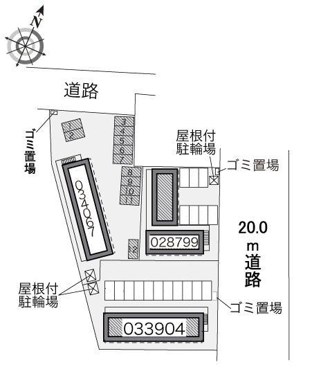 アマーレ サッポロⅢ(34067)の駐車配置図