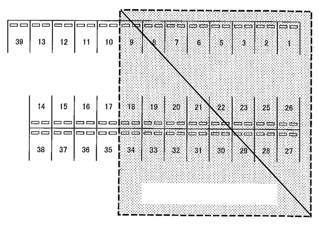 NO.Jの駐車配置図
