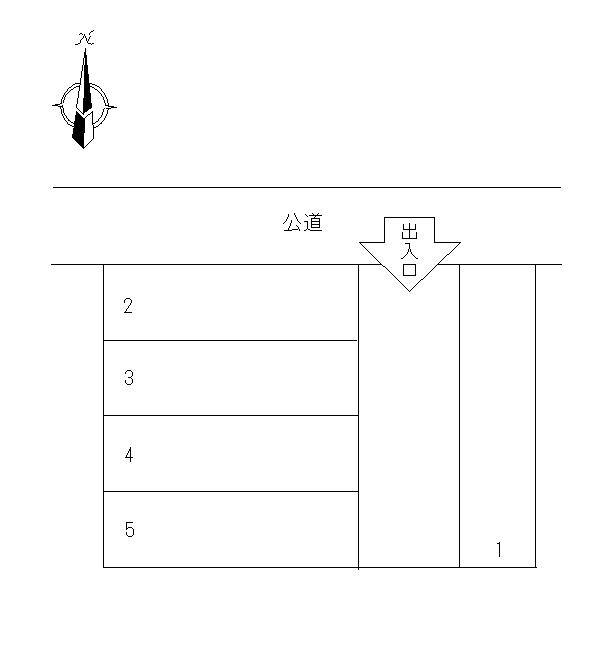 玉木駐車場の駐車配置図