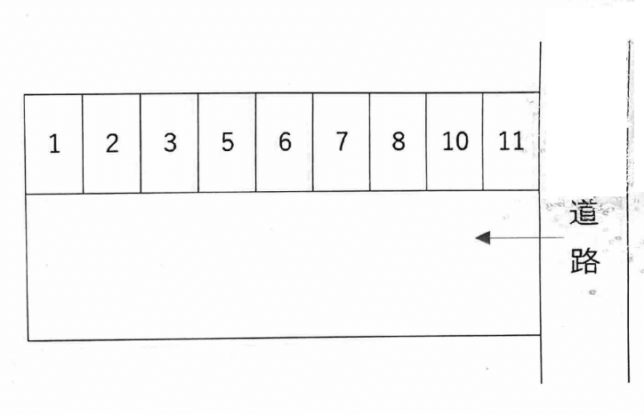 六泉寺パーキングの駐車配置図