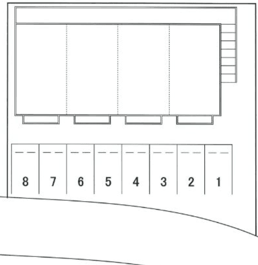 FKピュアレジデンス駐車場の駐車配置図