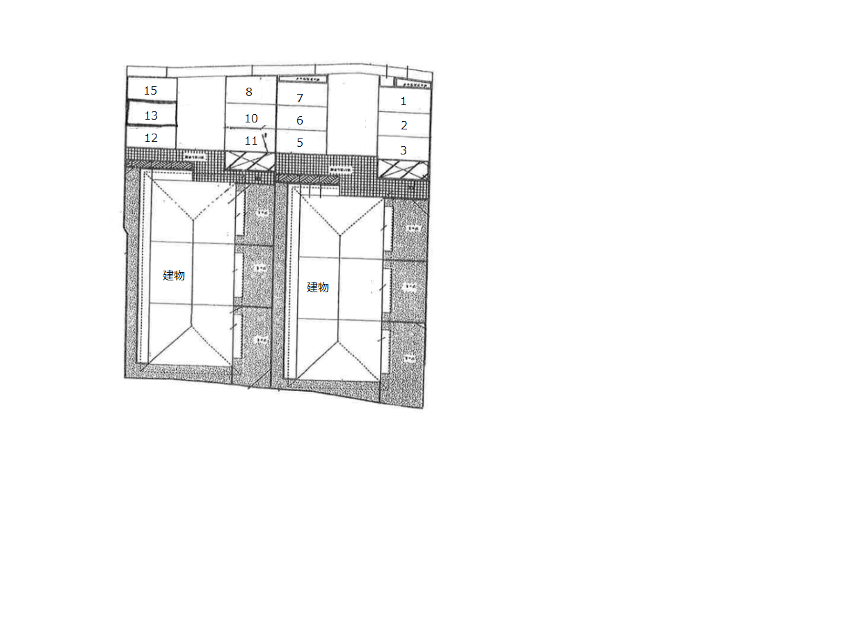 グランドハイツラブソングの駐車配置図
