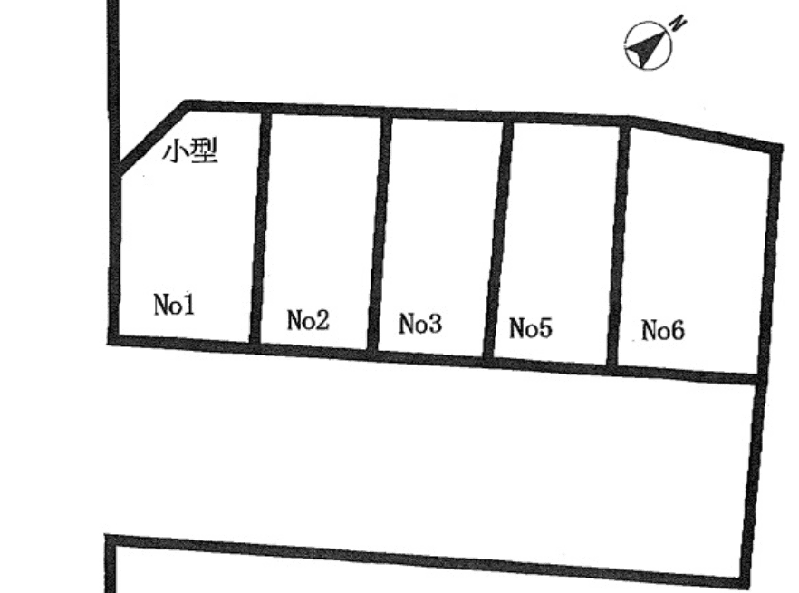 天神町3丁目駐車場の駐車配置図