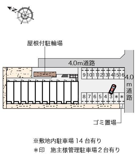 クレイノウイングワード感田(58019)の駐車配置図