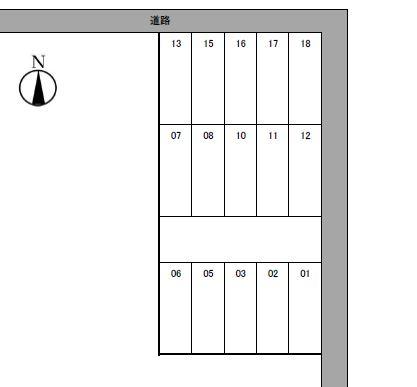 桂パークの駐車配置図
