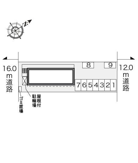アラハビーチ(31221)の駐車配置図