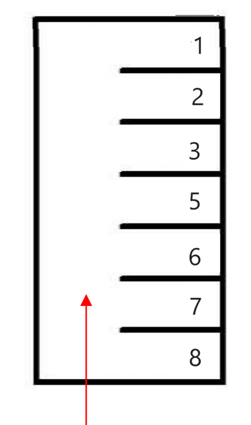 梅田町(山本)駐車場の駐車配置図