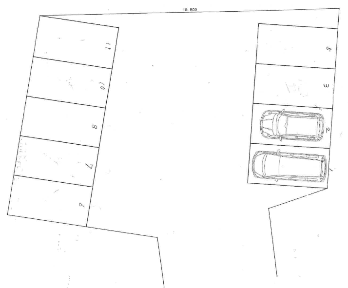 池田敷地内駐車場の駐車配置図
