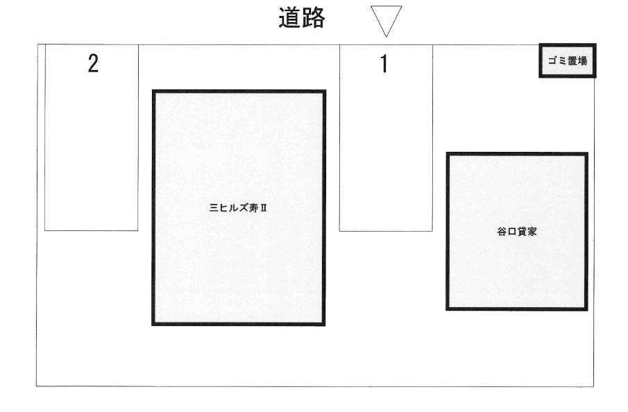 三ヒルズ寿Ⅱ山喜駐車場の駐車配置図