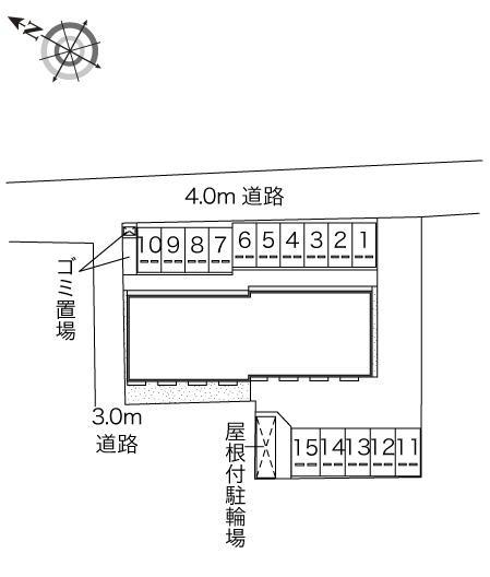 エトワール 富士見(48154)の駐車配置図